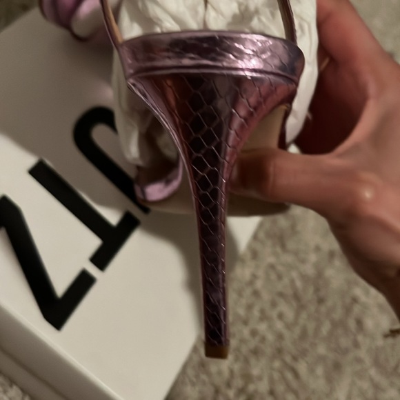 Metallic purple schutz heels - Picture 4 of 5